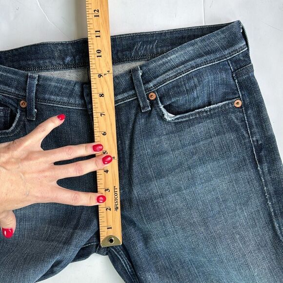 7 For All Mankind Women's Boot Cut Jeans - Dark Blue - Picture 11 of 13